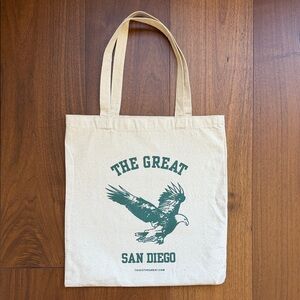 NEW THE GREAT. Canvas Tote Bag San Diego